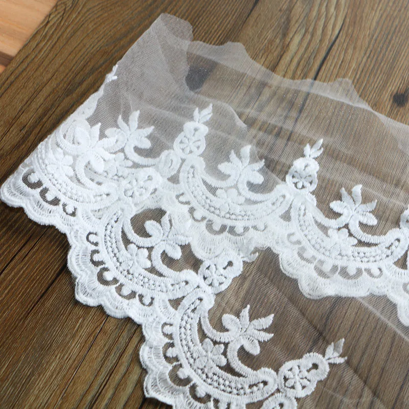 1 ярд 17 см широкий белый материал изделия высокого качества DIY ремесло свадебные