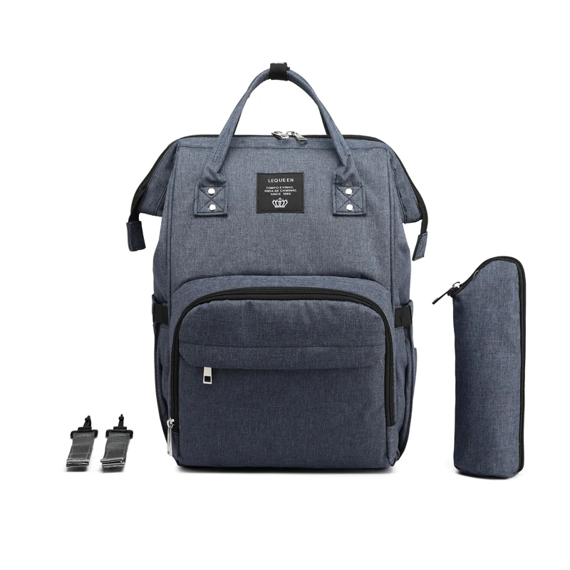 Lequeen Diaper Bag A LEQUEEN пеленка мешок USB Мумия Материнство сумка большая мода кормящих путешествия рюкзак коляска детская сумка уход за ребенком подгузник рюкзак - Цвет: Lequeen Diaper Bag A