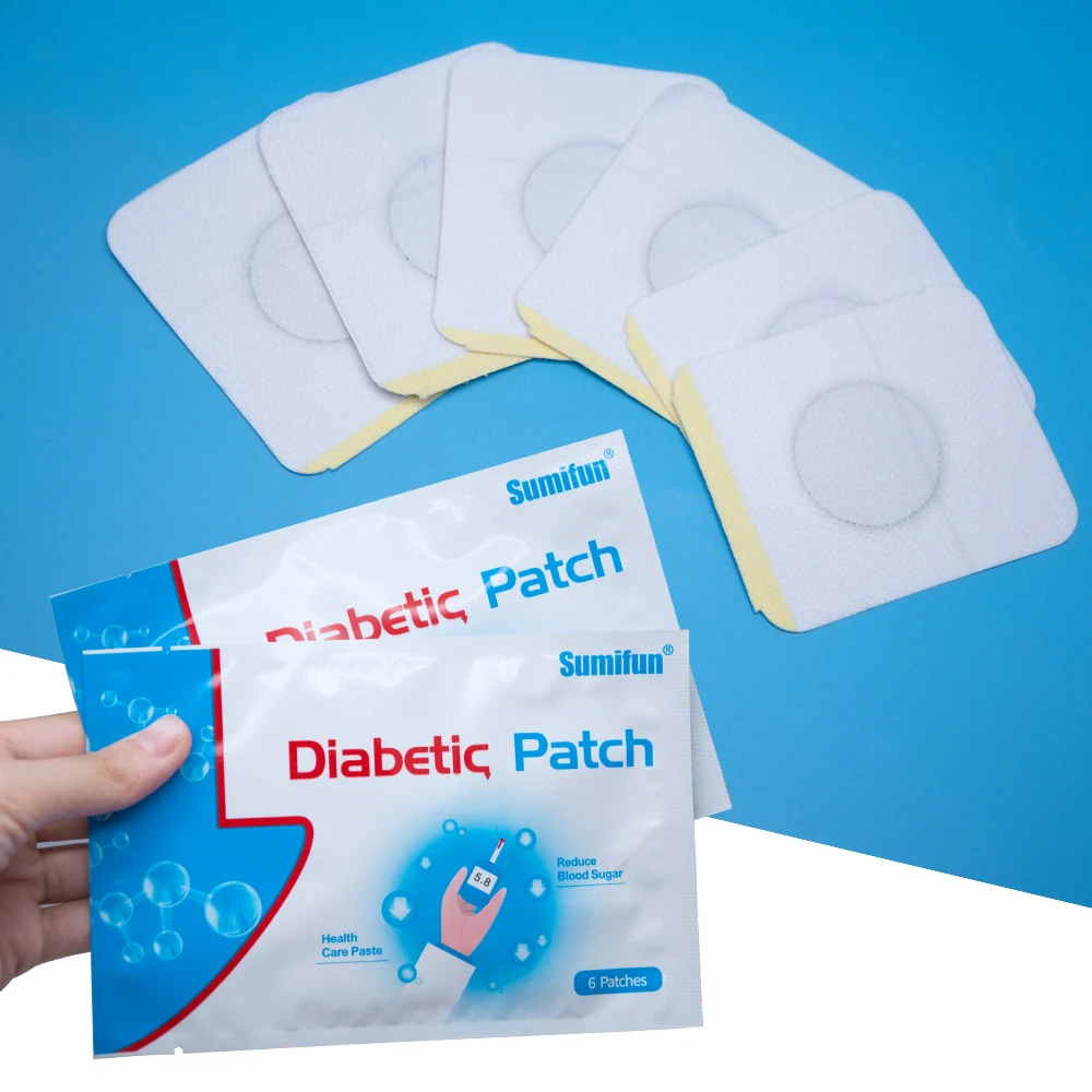 

Sumifun 6pcs/Bag Diabetes Patch Stabilizes Blood Sugar Level Balance Blood Glucose Patch Natural Herbs Medical Plaster K03201