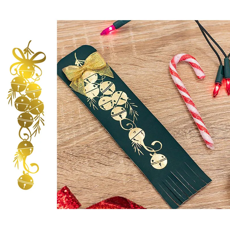 Колокольчик металлическая пластина для резки горячей фольги скрапбукинга и