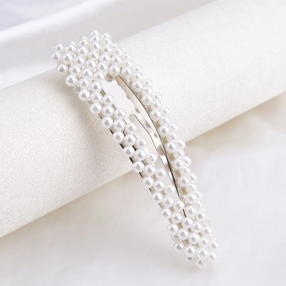 1pcs design 2 Oshioner женские жемчужные заколки для волос корейский стиль для взрослых личности принцесса элегантные шпильки аксессуары для волос из сплава для женщин - Цвет: 1pcs design 2