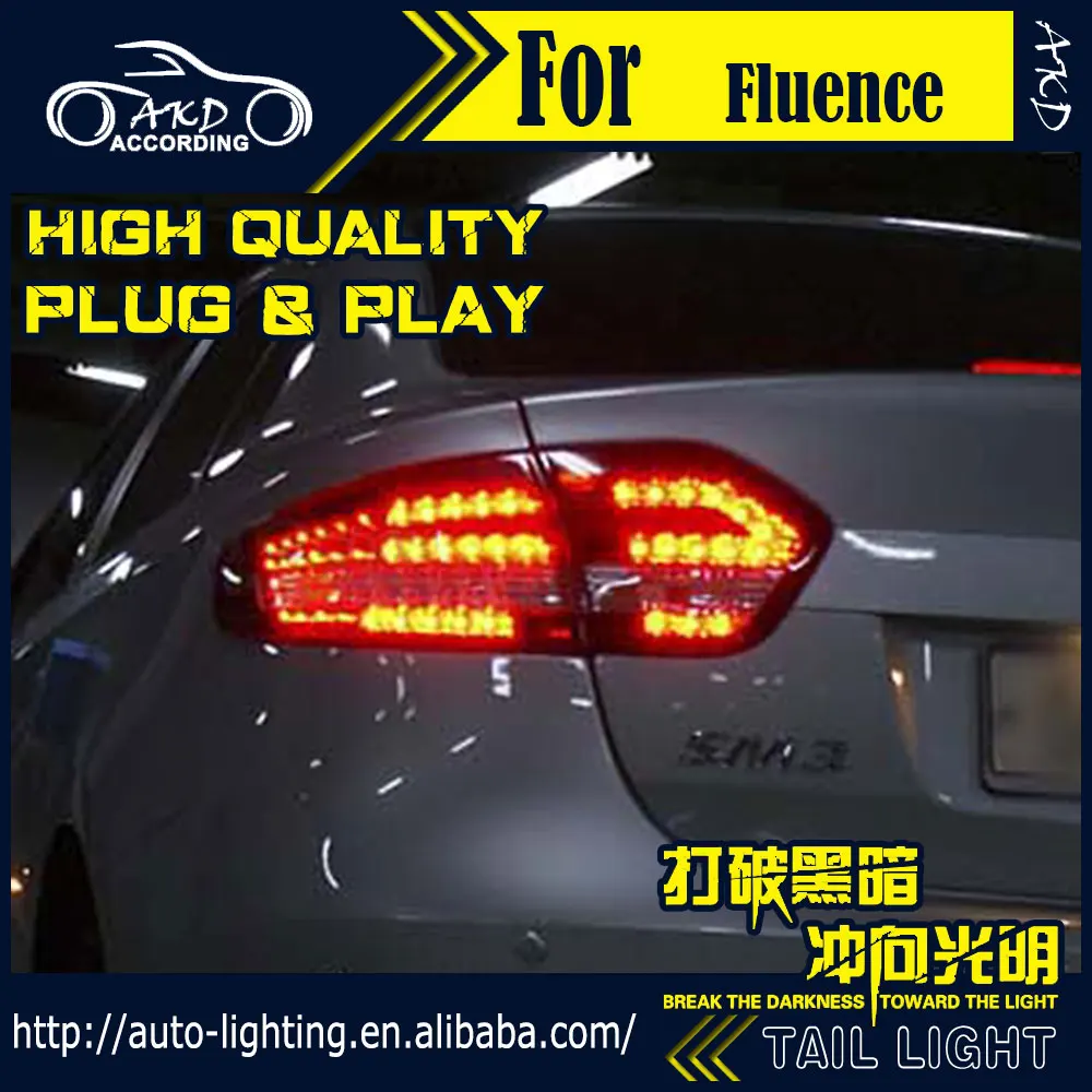 АКД стайлинга автомобилей хвост лампа для Renault Fluence светильник s SM3 светодиодный
