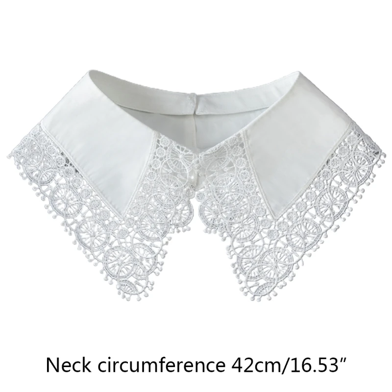 

Hollowed Out Lace False Shirt Collar Fashion Detachable Fake Collar Adult Women Lady Style Choker Necklace All Seasons A20 21