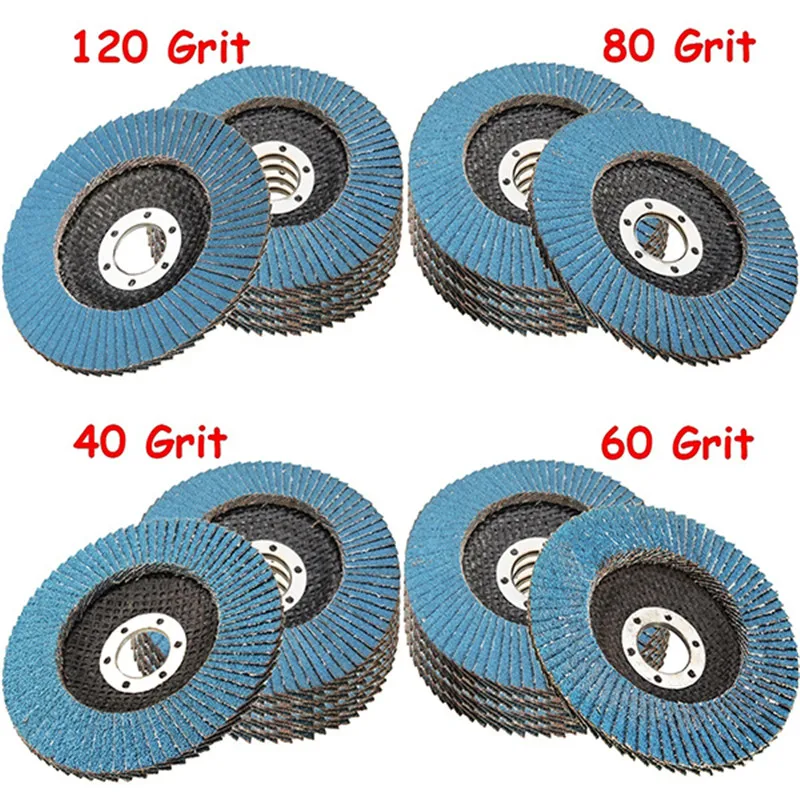 1Pcs Grinding Wheels Flap Discs Sanding 115/125mm 4.5/5Inch 40/60/80/120 Grit Angle Grinder Abrasive Wood Tools | Инструменты