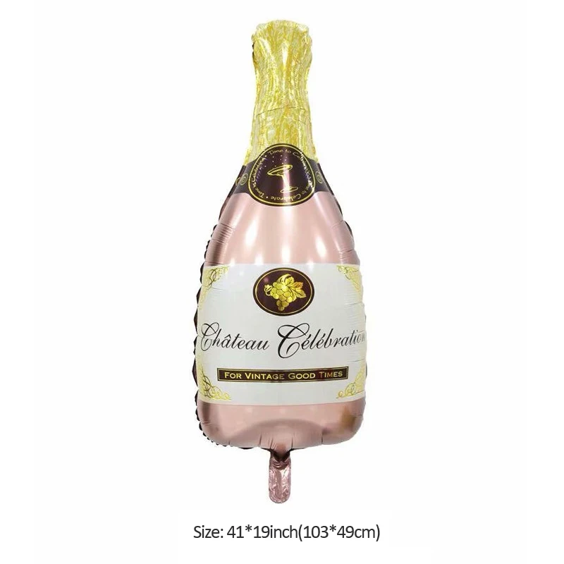 С Днем Рождения украшения Золотая Корона бокалы для шампанского Бутылка виски