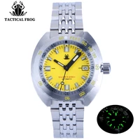 tactical frog mens diver watch v2 sub 300t sapphire glass automatic movement 200m water resistant luminous stainless bracelet
