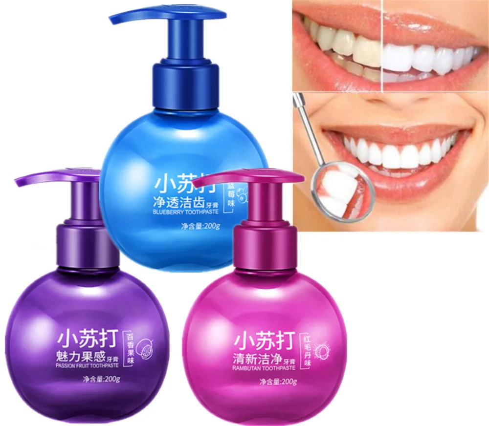 200 г страстный фрукт черника пищевая сода зубная паста отбеливание зубов