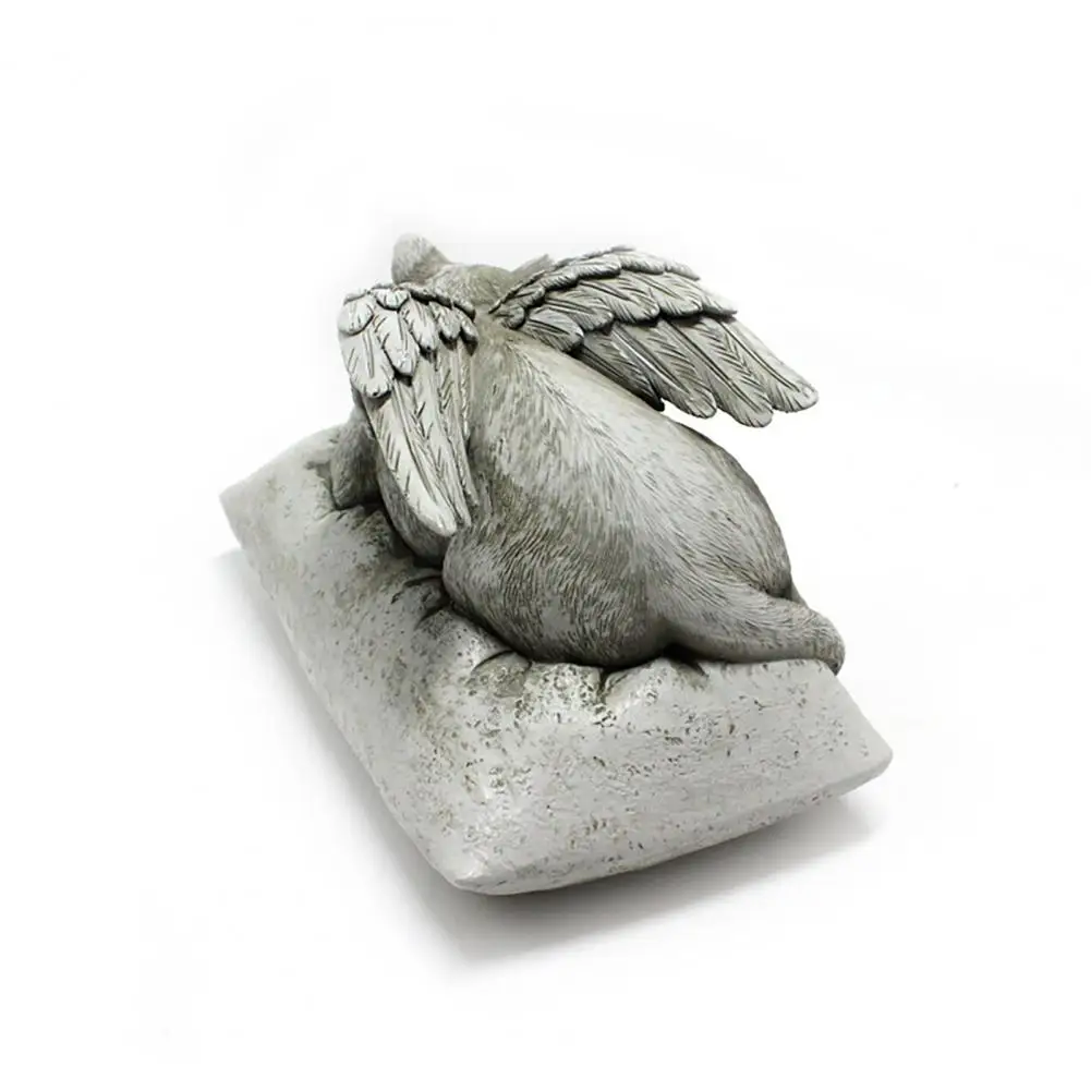 

Pet Statue Eco-friendly Waterproof Resin Memorials Sleeping Pet Figurines for Gift dcoration de jardin