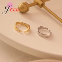 simple 925 sterling silver engagement rings for women couple trendy irregular geometric handmade jewelry gifts party