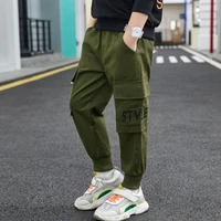 solid spring autumn casual pants boys kids trousers children clothing teenagers school cotton home gift beach high quality