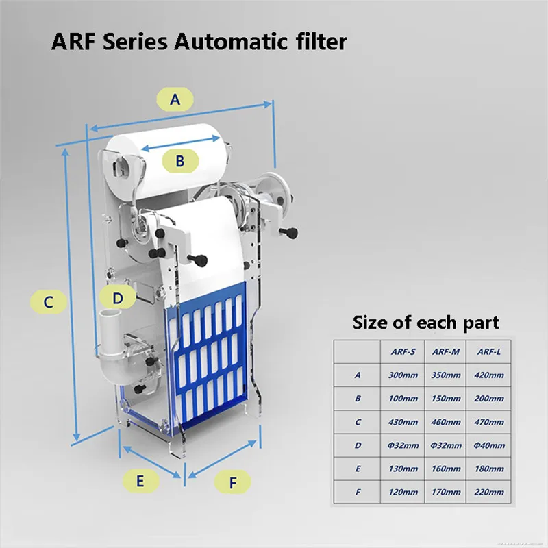 

BM ARF-S Automatic filter Wet and dry separator marine aquarium freshwater external filter pump