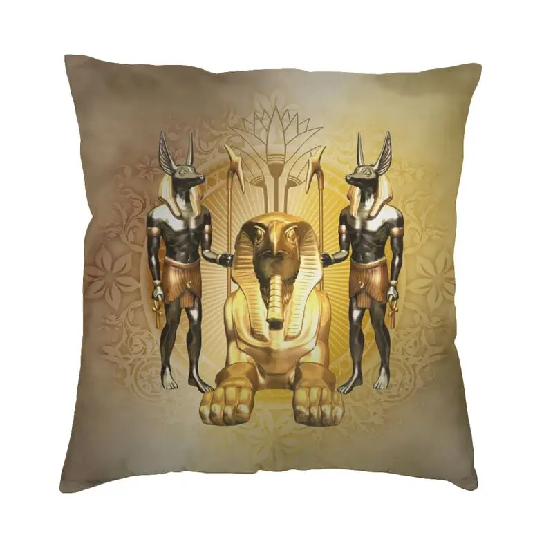 

Egyptian God Anubis Pharaoh Luxury Throw Pillow Covers Home Decor Ancient Egypt Culture Cushion