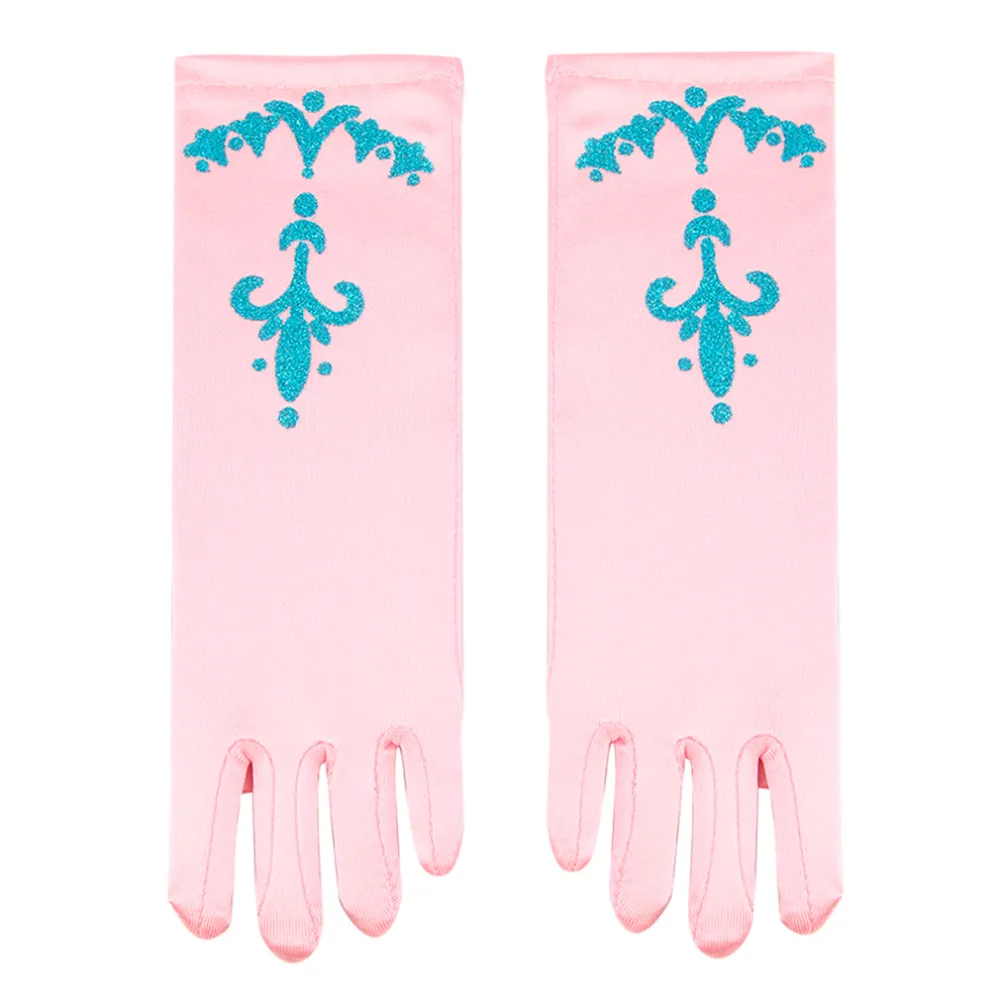 Красивая Снежная королева принцессы детские длинные перчатки для девочек