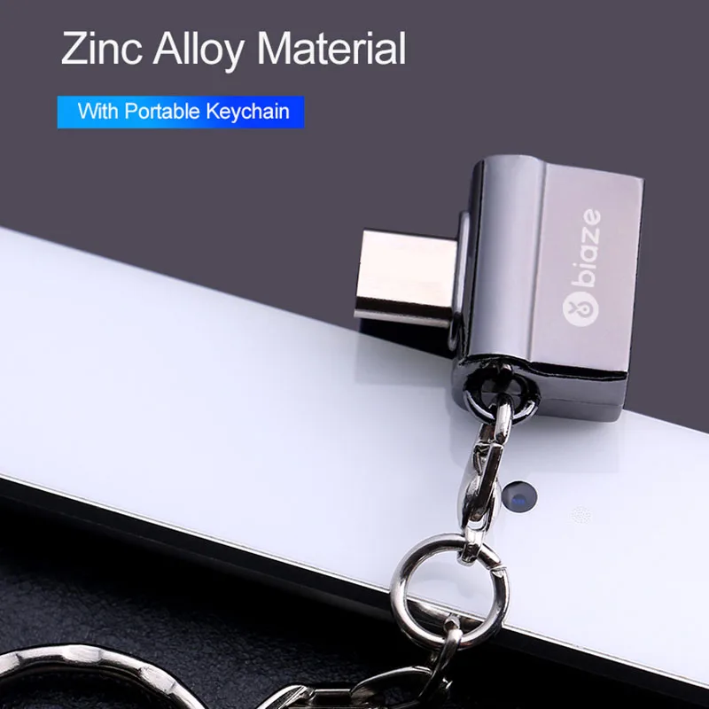Адаптер Biaze OTG type C для USB 3 0 папа женский Конвертеры Macbook samsung S9 S8 c OTG|Переходники и