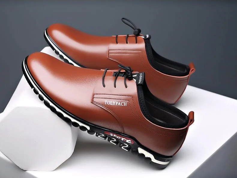 

2020 Brand Men Big Size Slip-on Shoes Round Toe New Bottom Leather Shoes Lace Up Shoes Men Oxford Shoes S4816-4821 Morliron