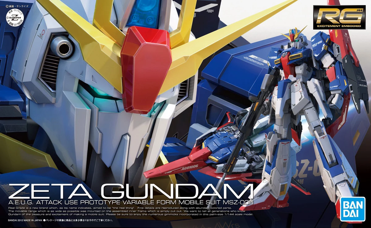 

Bandai RG 1/144 Zeta Gundam Attack Use Prototype Variable Form MS-006 Assembly Model Anime Figures Favorites Collect Ornaments