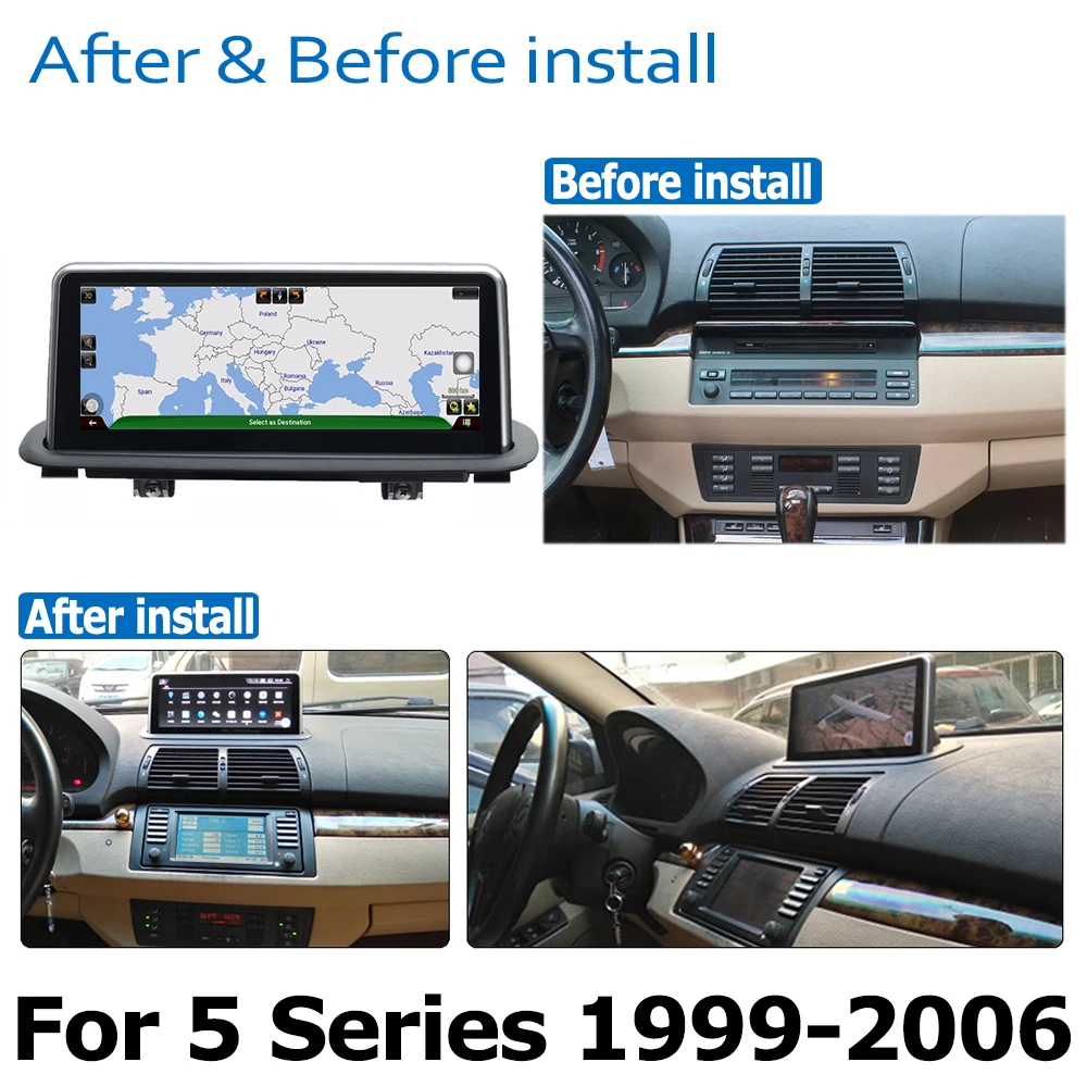 Android 8.0 up Car DVD Navi Player For BMW 5 Series M5 X5 1999~2006 Audio Stereo HD Touch Screen all in one | Автомобили и