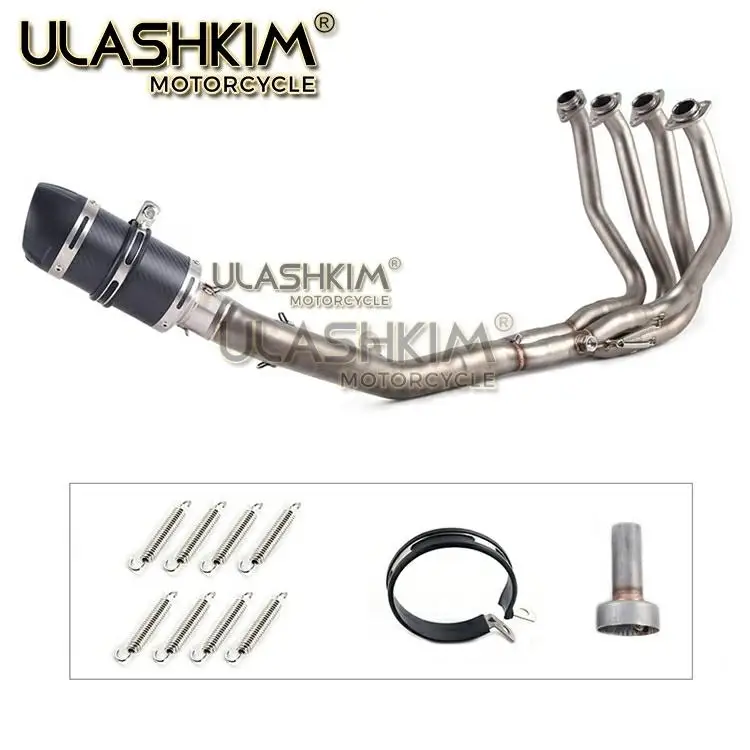 Полный цикл Системы глушитель Изменение среднего звена трубы слипоны для kawasaki Z800