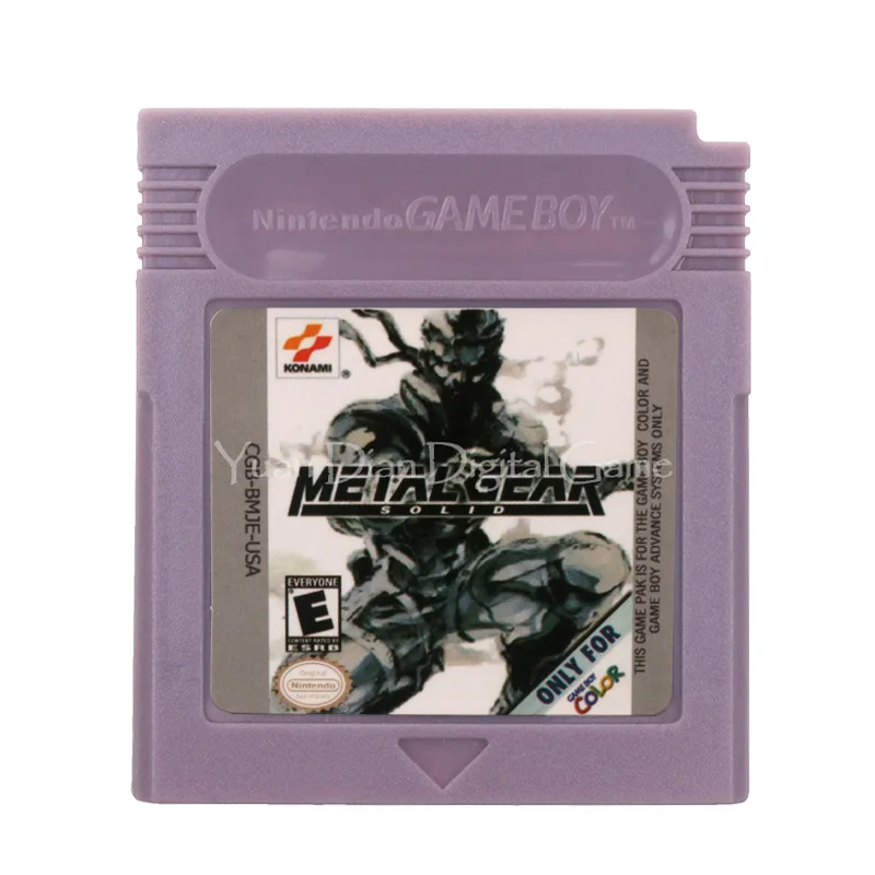 Для Nintendo GBC видеоигры картридж консоль карта металлическое снаряжение твердая