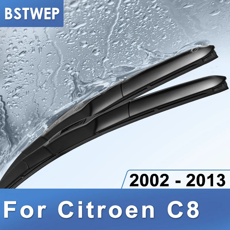 

BSTWEP Wiper Blades for Citroen C8 Fit Hook Arms 2002 2003 2004 2005 2006 2007 2008 2009 2010 2011 2012 2013