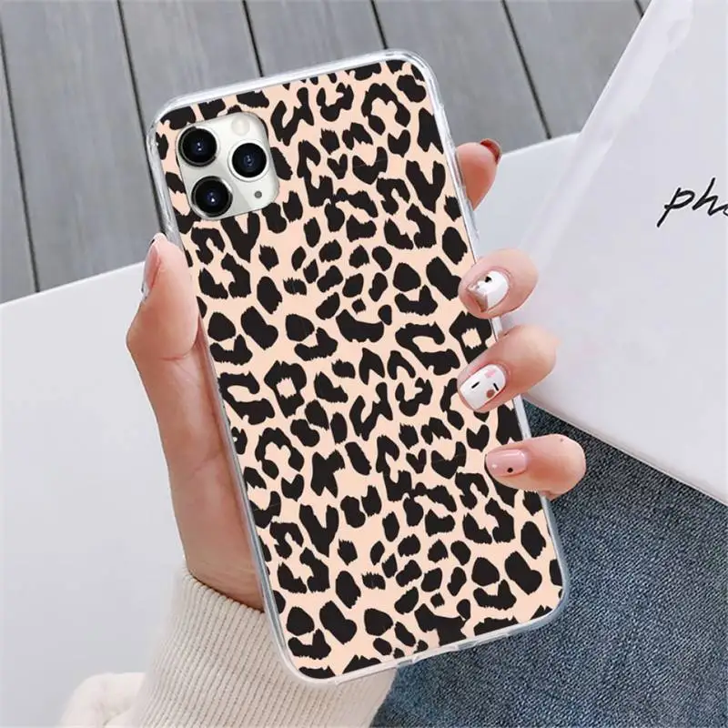 

Ottwn Leopard Print Pattern Phone Case For iphone 12 5 5s 5c se 6 6s 7 8 plus x xs xr 11 pro max mini