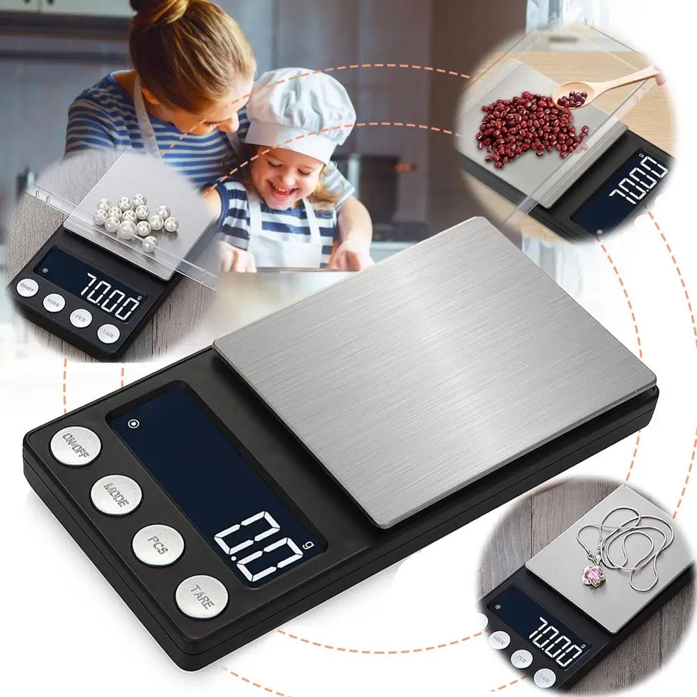 

100g/0.01g 500g/0.01g Digital LCD Electronic Kitchen Scale Food Scale Portable Weighing Scale