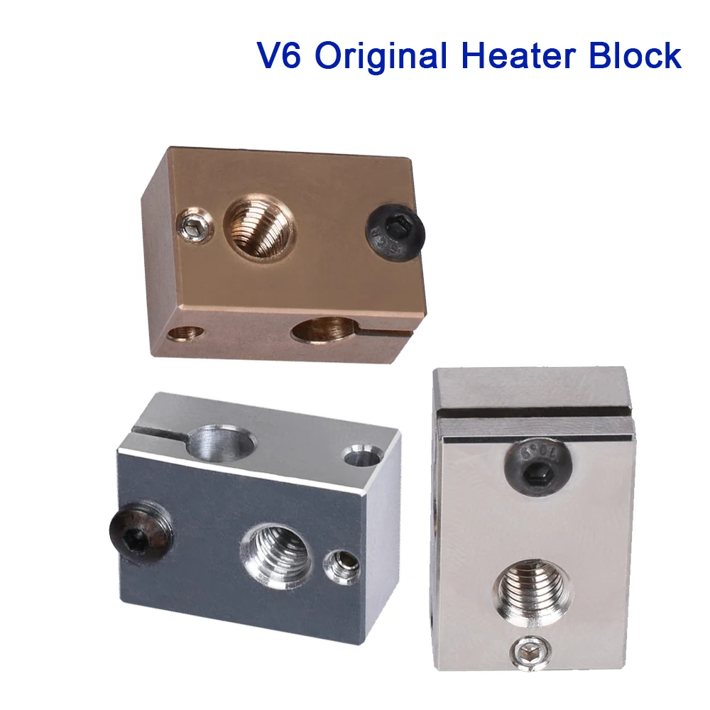 Нагревательный блок V6 обогреватель картриджей с гальваническим покрытием для