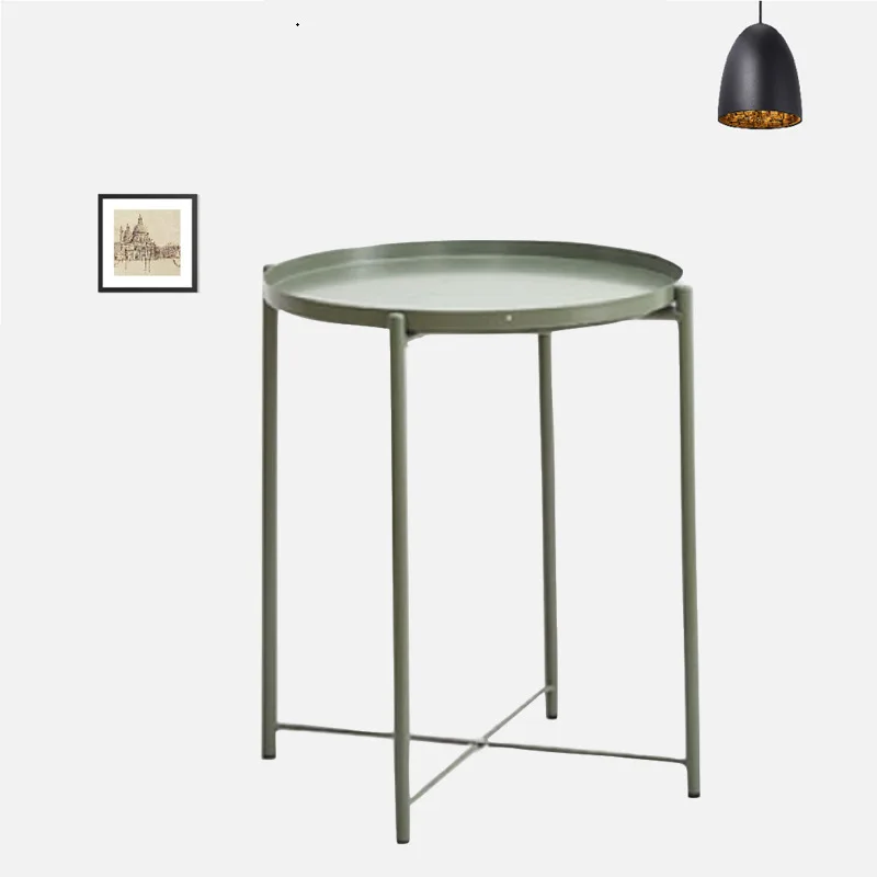 Железный художественный стол современный журнальный Настольный металлический