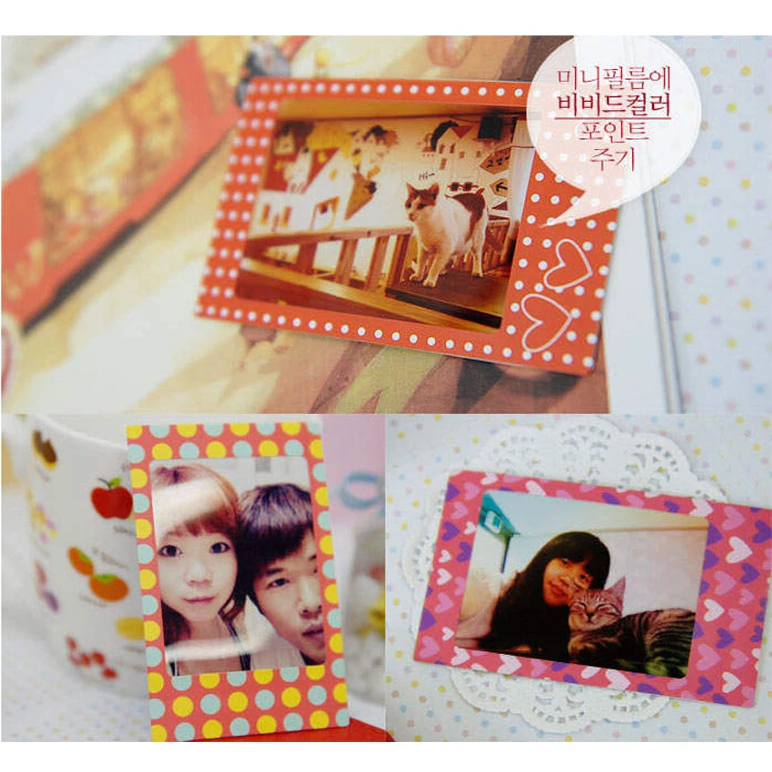 20pcs/set New cute polaroid colorful photo frame sticker DIY Multifunction note deco label | Дом и сад