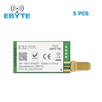 5pcs sx1278 lora 433mhz uart iot long range wireless transceiver transmitter receiver ebyte e32 433t30d v8 0 module sma antenna