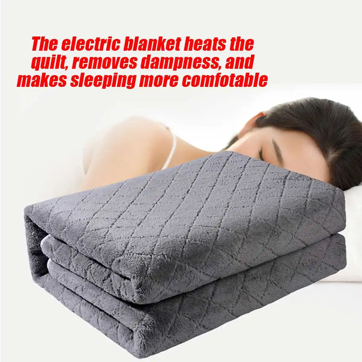 220V Winter Electric Blanket Warm Bed Heater Thermostat Mattress Soft Heating Security Warmer Carpet Pad | Дом и сад