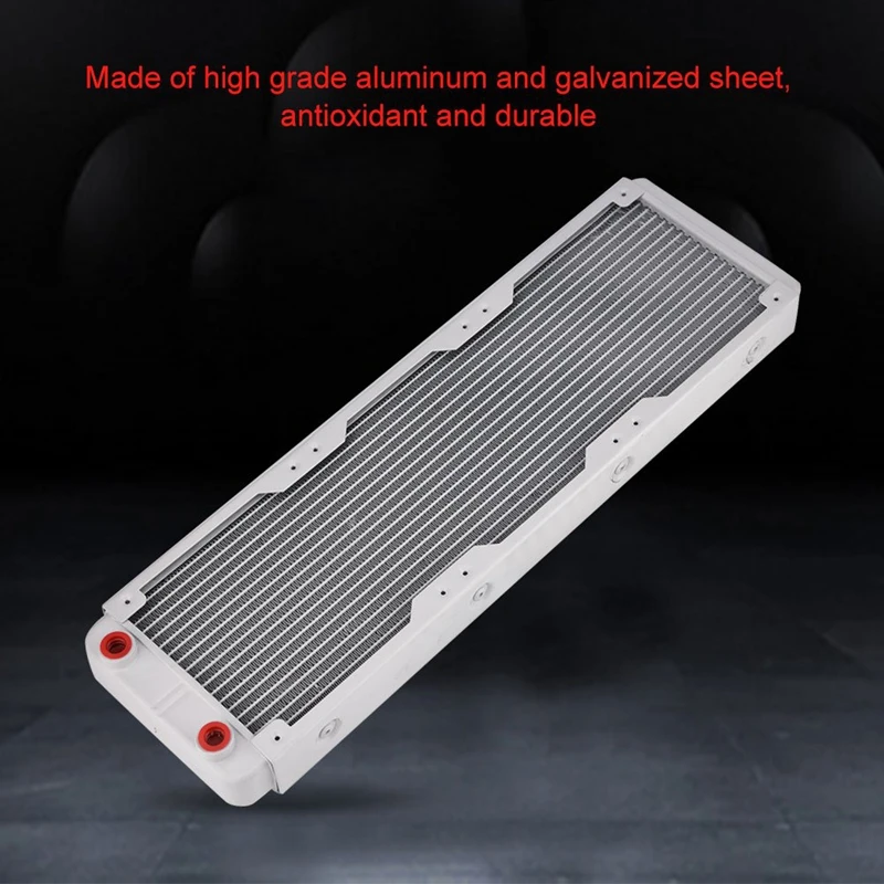 360 мм алюминиевый радиатор белый компьютера водяного охлаждения жидкий