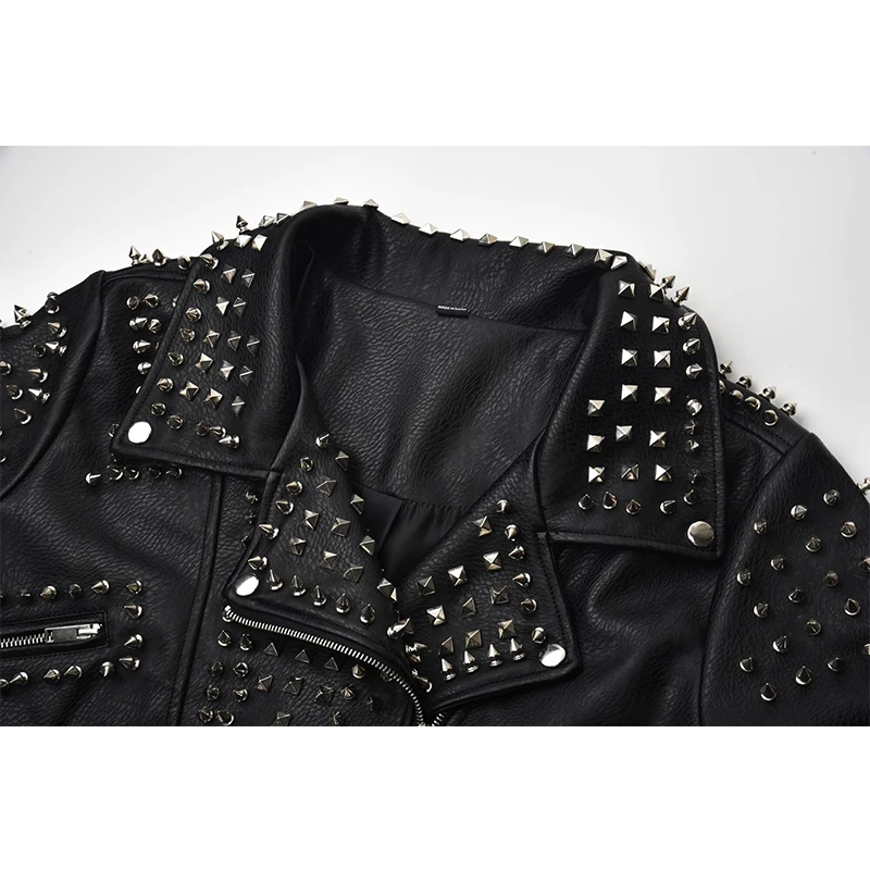 Женская кожаная куртка LORDLDS Черная байкерская на молнии модная уличная одежда с