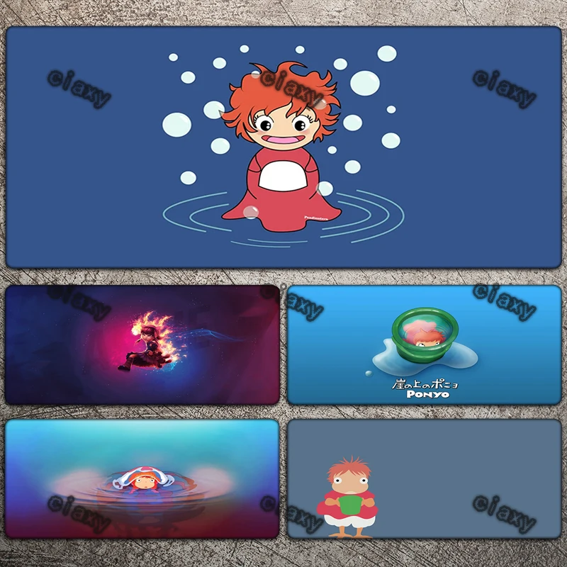 

Ponyo On The Cliff Gaming Pad Anime Stationery Mouse Company Gamer Complete Cheap Computer Accessories Extended Desk Mat Ped Hot