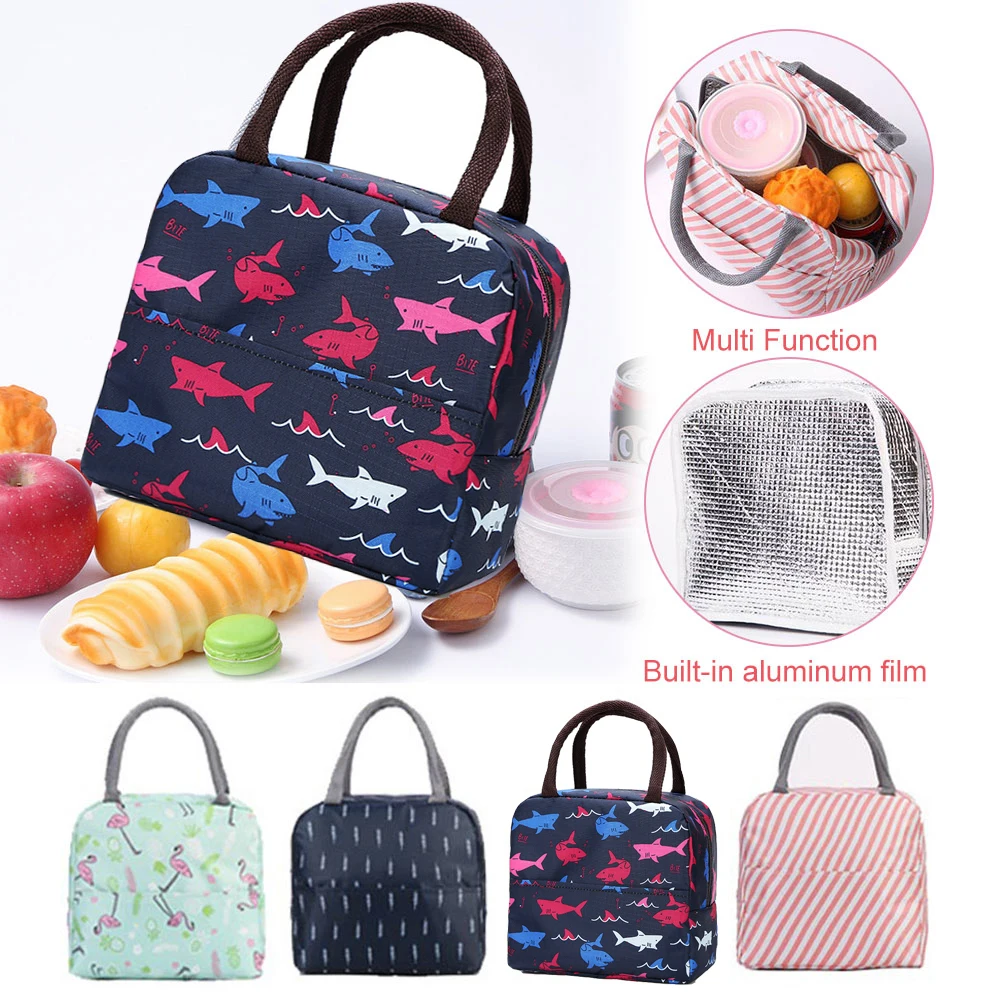 Портативная сумка для ланча Термоизолированный Ланч бокс переноски закусок