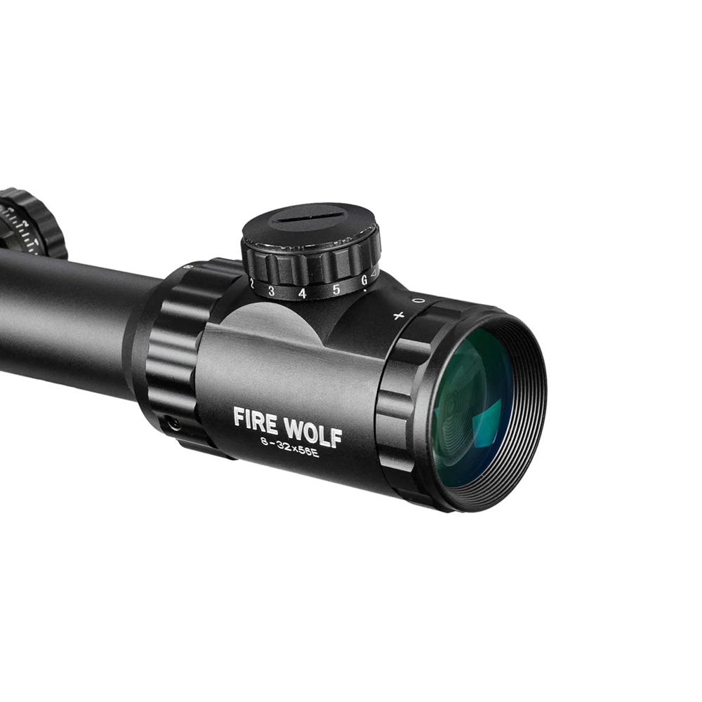 Огонь волк Tactical8-32X56E пневматическая винтовка Оптика Зеленый Красный с подсветкой