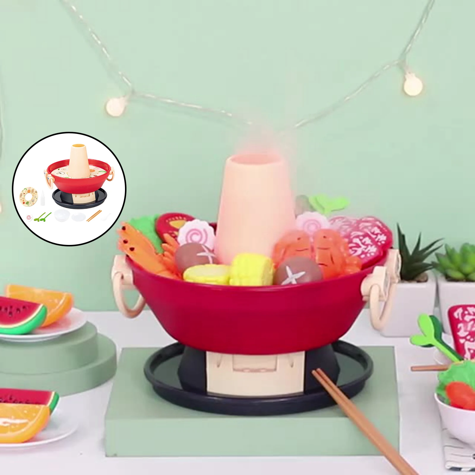 Детский Игровой Набор для кухни игрушка с подсветкой обучение навыкам