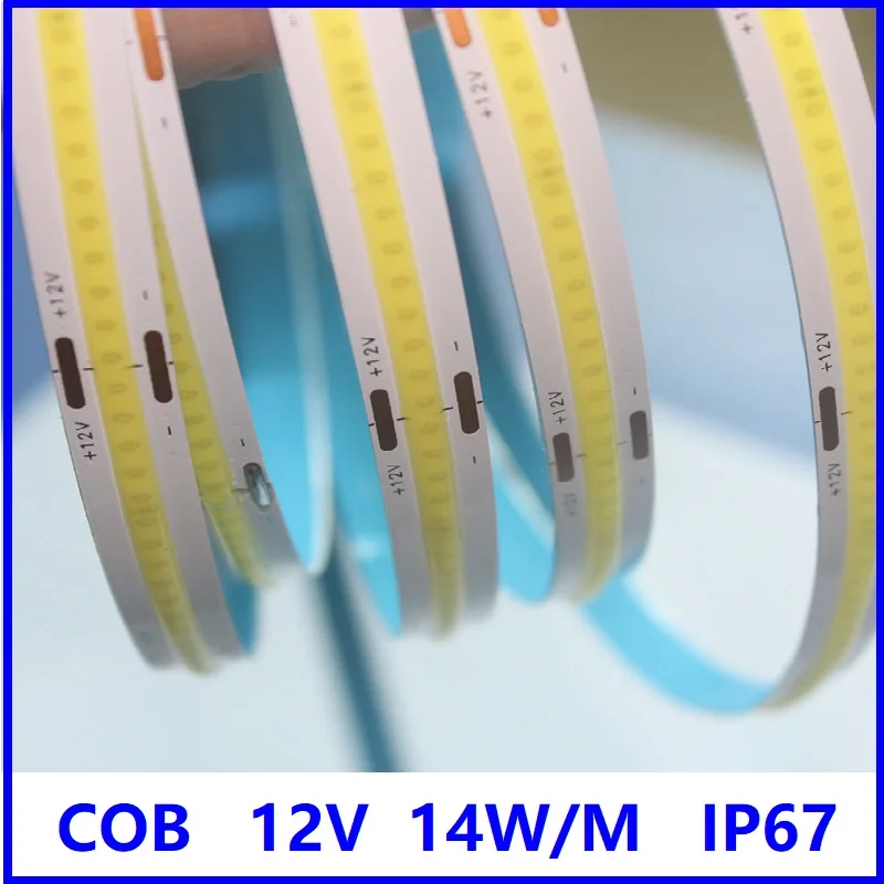 Франко-борт/COB 12VDC led flex неоновые полосы шириной 10 мм мощностью 14 Вт для мягкого