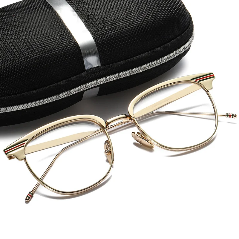 JASPEER Cat Eye Glasses Frames Full Wrap Alloy Metal Clear Lens Eyeglasses Frame Computer Glass Eyewear | Аксессуары для одежды