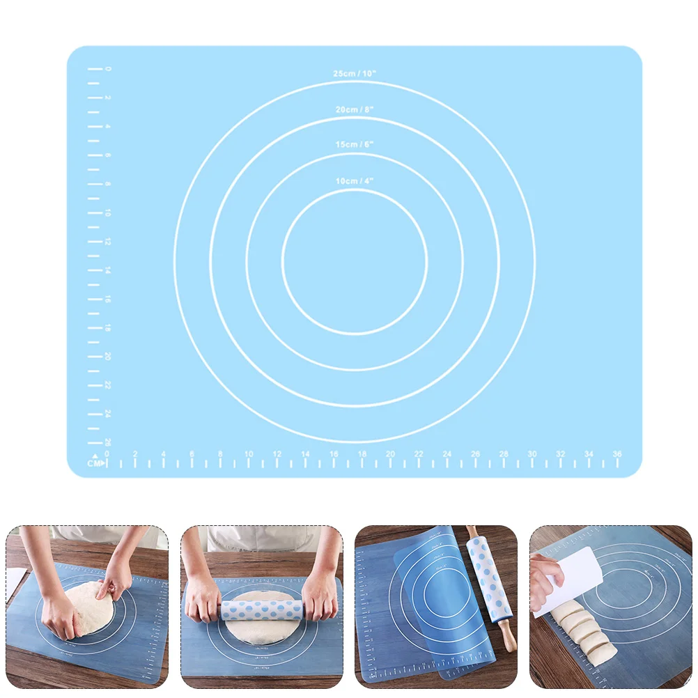 1 шт. антипригарный силиконовый коврик для раскатки теста | Дом и сад