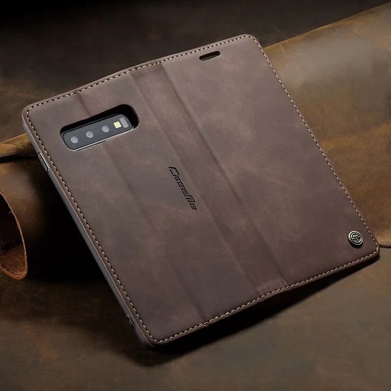 Кожаный чехол для Samsung Galaxy S10 5g S10E S8 S9Plus флип-кошелек сумки деловой с полным
