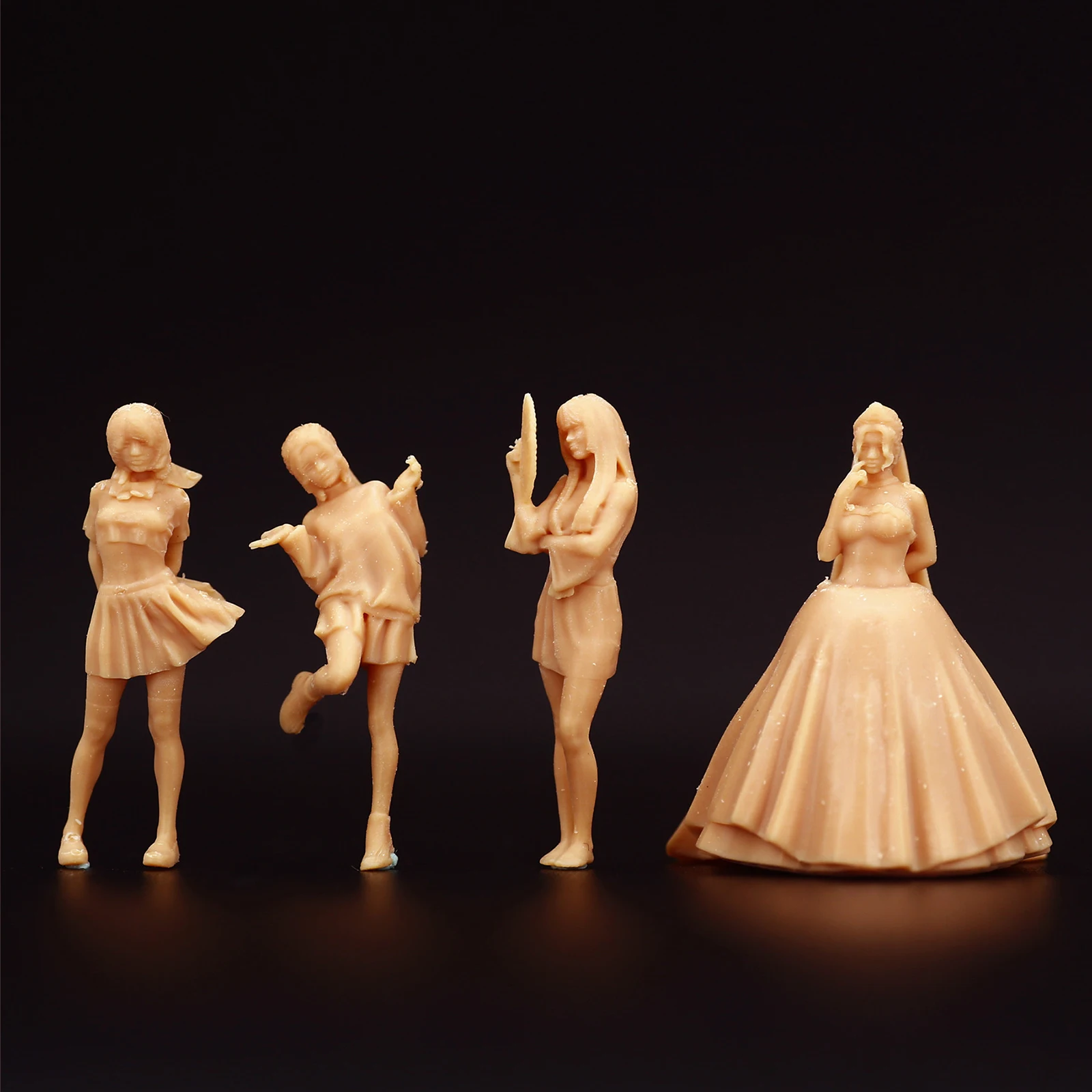 

1/64 Tiny Figure Sand Table Doll DIY Handmade Dancing Model Characters Education Pretend Dancing Toy Figures for Kids