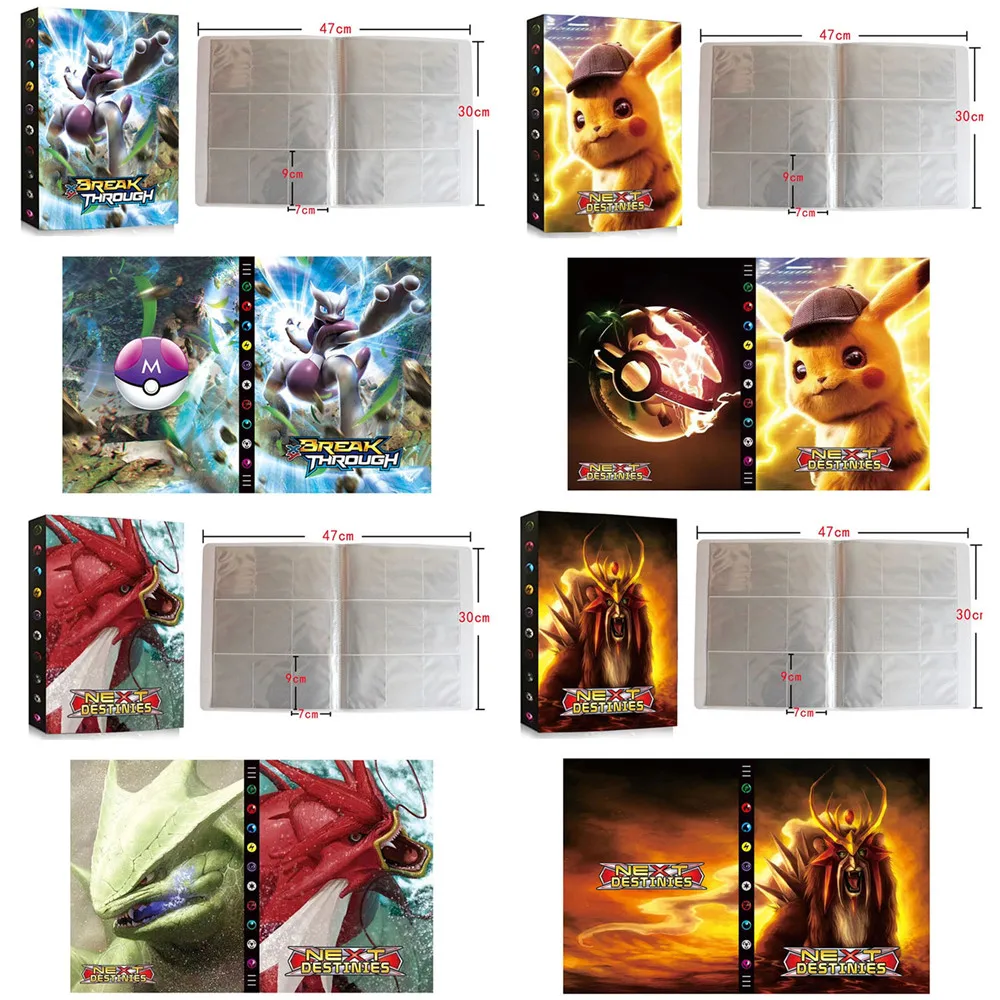Альбом-держатель для игрушек коллекция 432 новый узор карты pokemon альбом книга