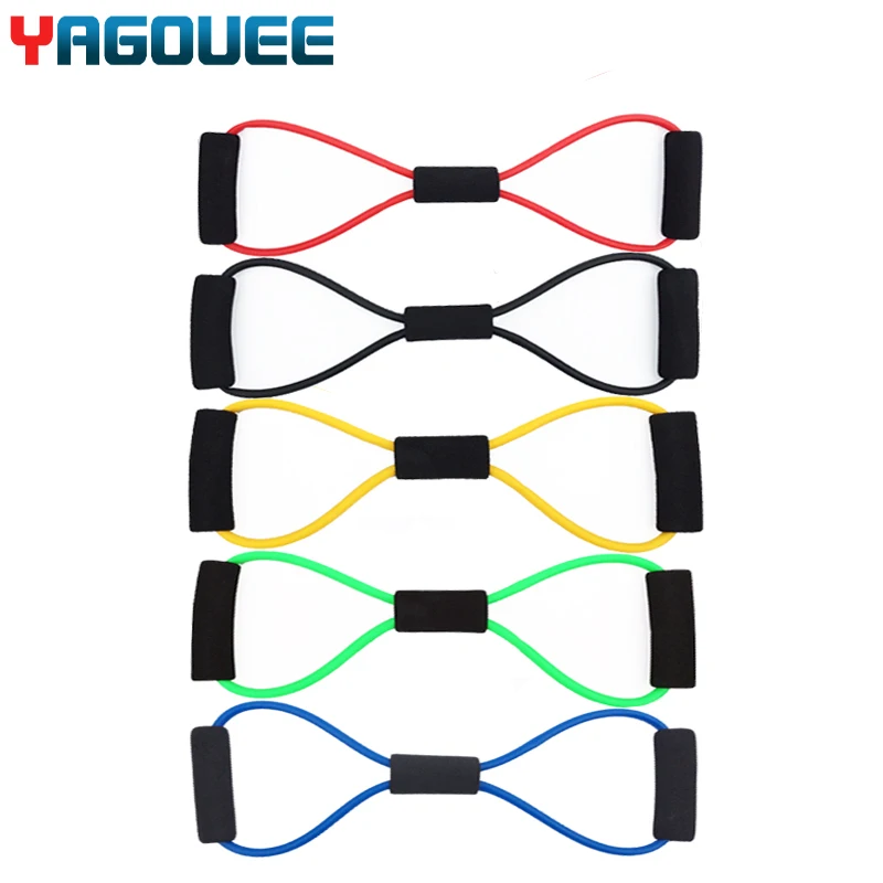 

8 Word Fitness Yoga Gum Resistance Rubber Bands Fitness Elastic Band Fitness Equipment Expander Workout Gym Exercise Train