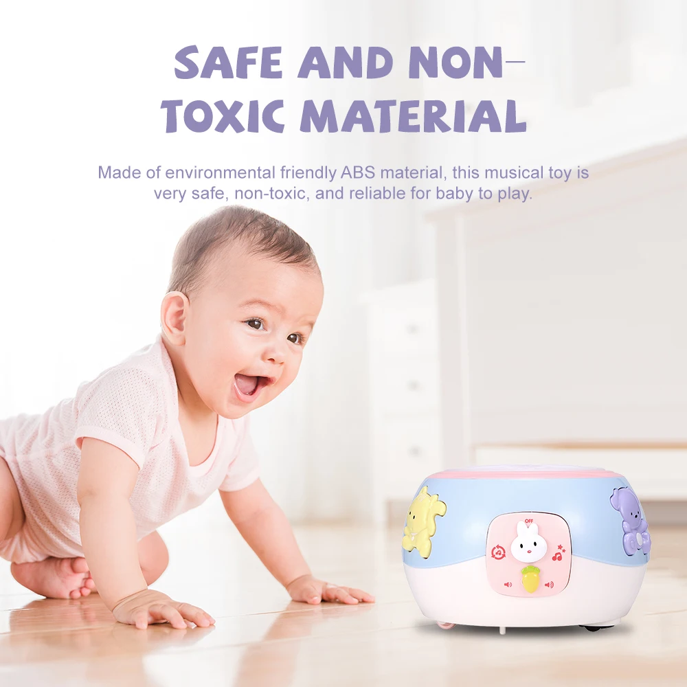 

Crawling Electric Toy Infant Musical Drum Baby Light Hand Beating Drum Instrument Drums Toys Toddler Lights Music Education Toy