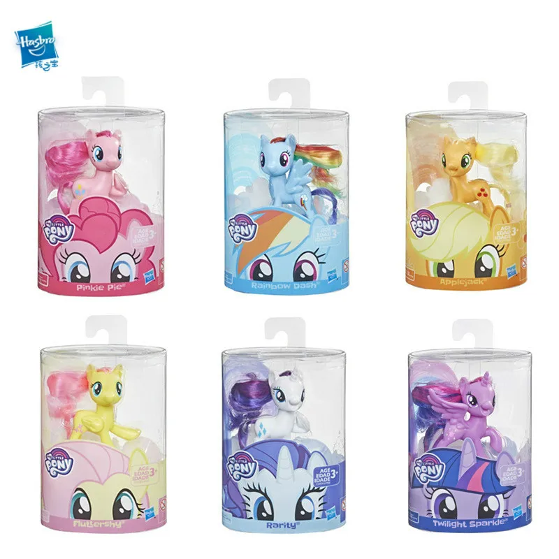 Hasbro Ponies basic Paulie ponies фиолетовый Yue Biqi Yun Baorou для девочек Семейные куклы