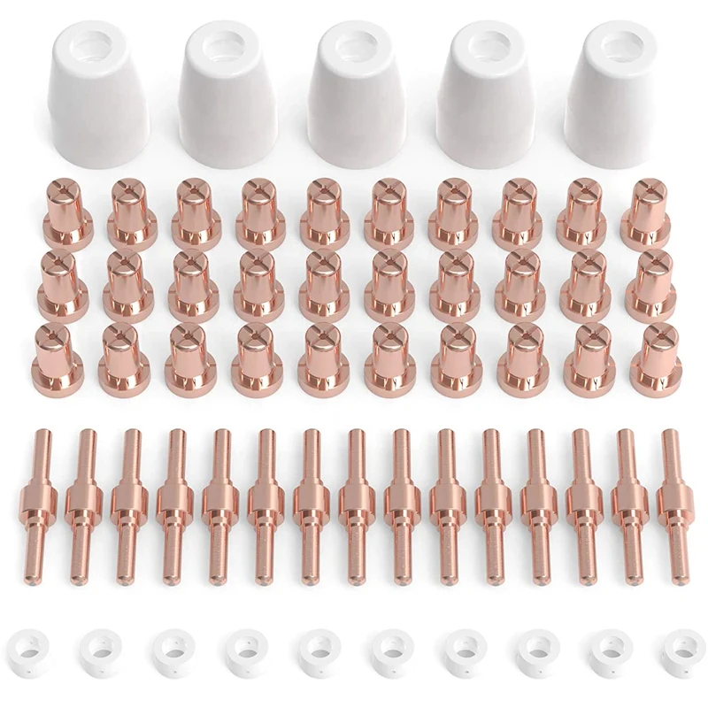 

60 Pieces of Plasma Cutting Consumables for Cut40 50 Flashlight with Plasma Cutter PT31 LG40