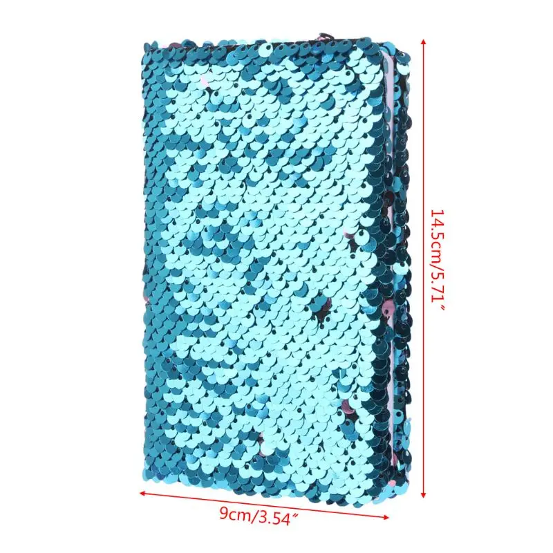 

Creative Sequins Notebook Notepad Glitter Diary Memos Stationery Office Supplies Stationery 78 Sheets