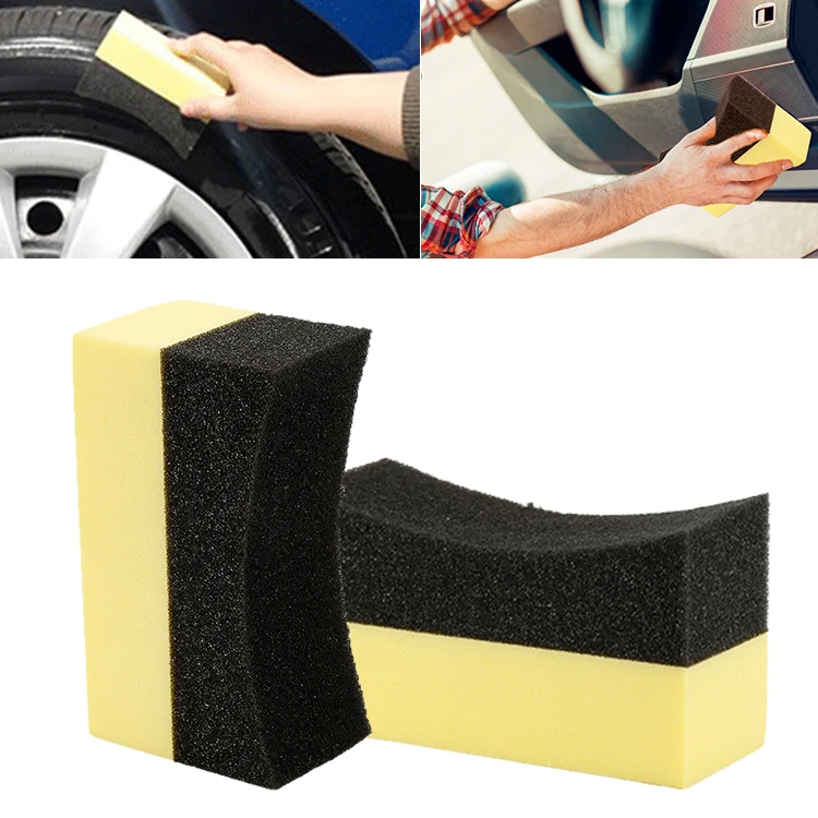 

1/2pcs Multifunctional Car Wax Cleaning Tool Car Spong Brush Car Interior Wipe Brushes Cleaner Car Maintenance Accessories Hot