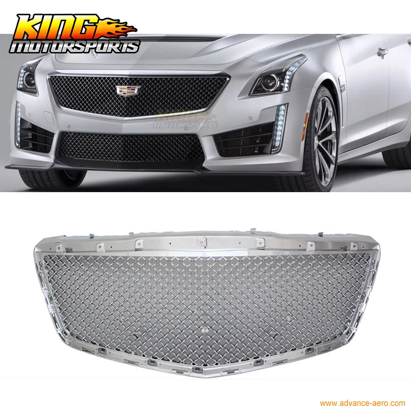 Хромированная решетка переднего бампера подходит для 14 15 Cadillac CTS 4Dr B | Автомобили